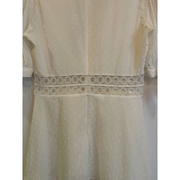 NWT Monique Lhuillier Swiss Dot Midi Dress - Picture 11 of 16